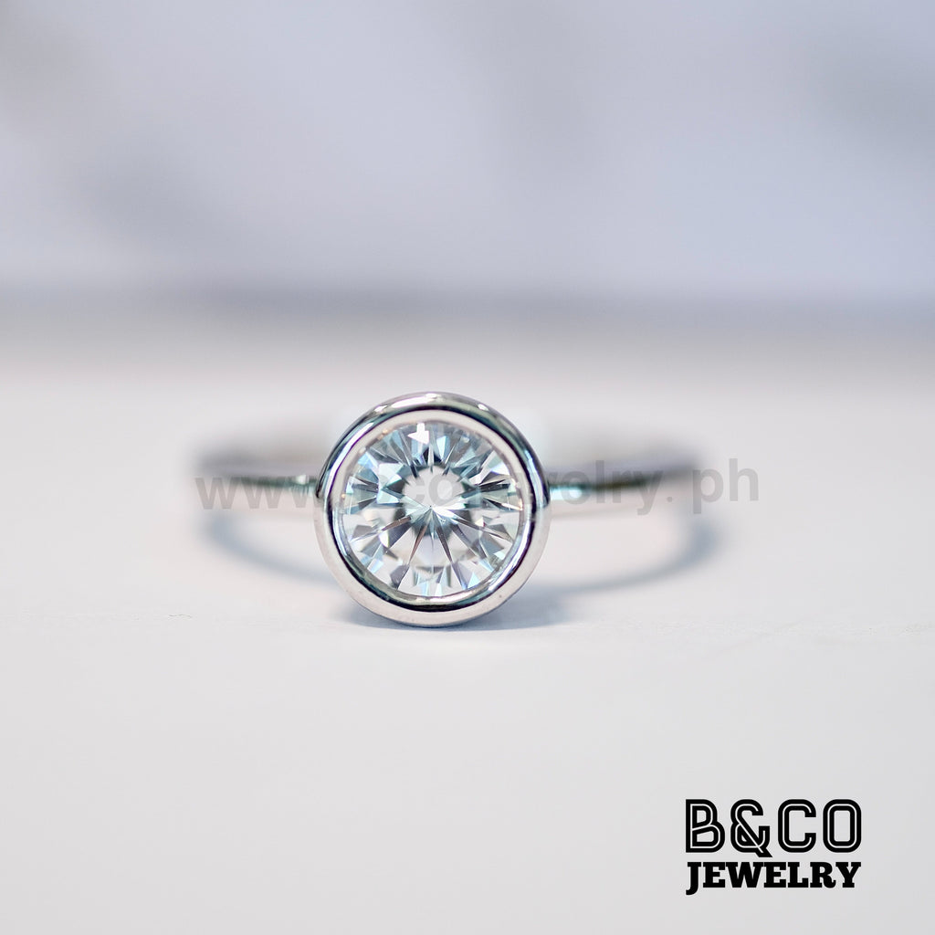 B&Co Jewelry Engagement Ring 1ct Bergamo Solitaire Engagement Ring
