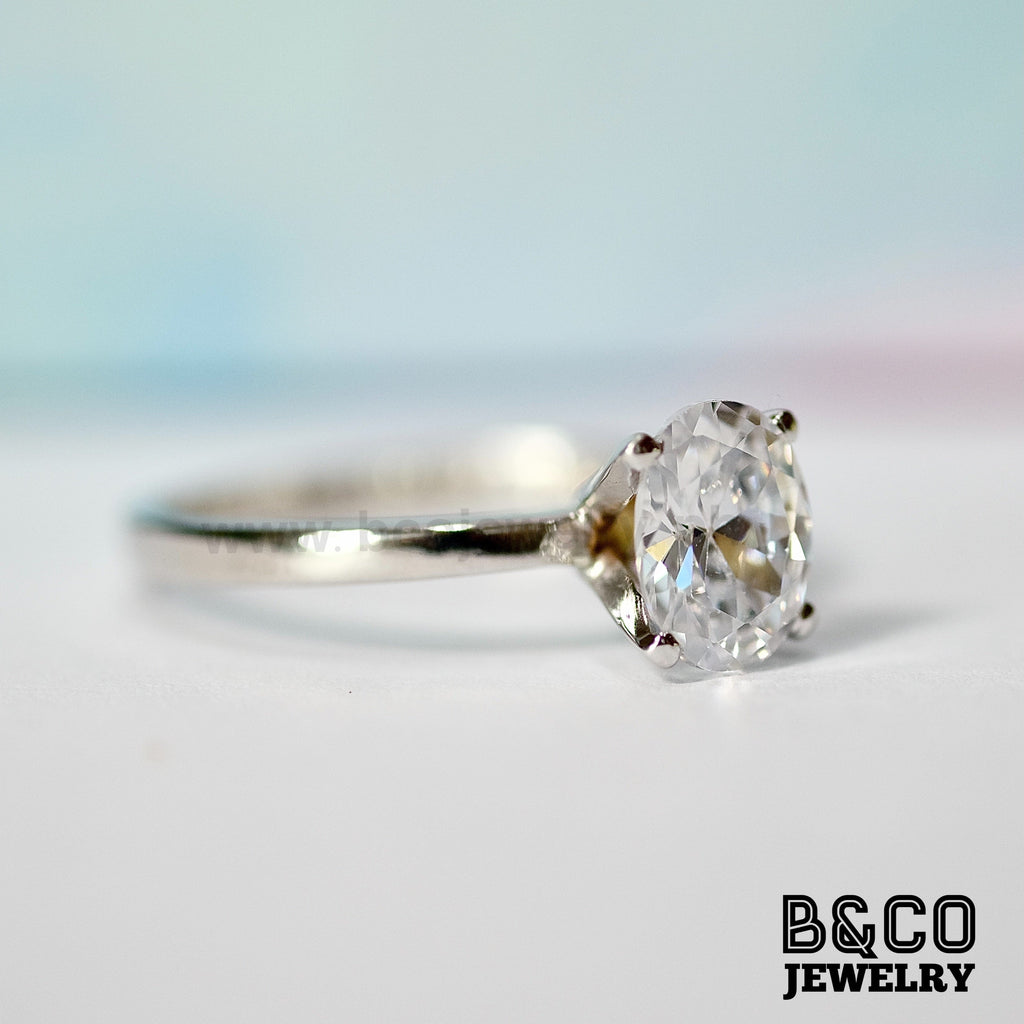 B&Co Jewelry Engagement Ring Oval Engagement Ring