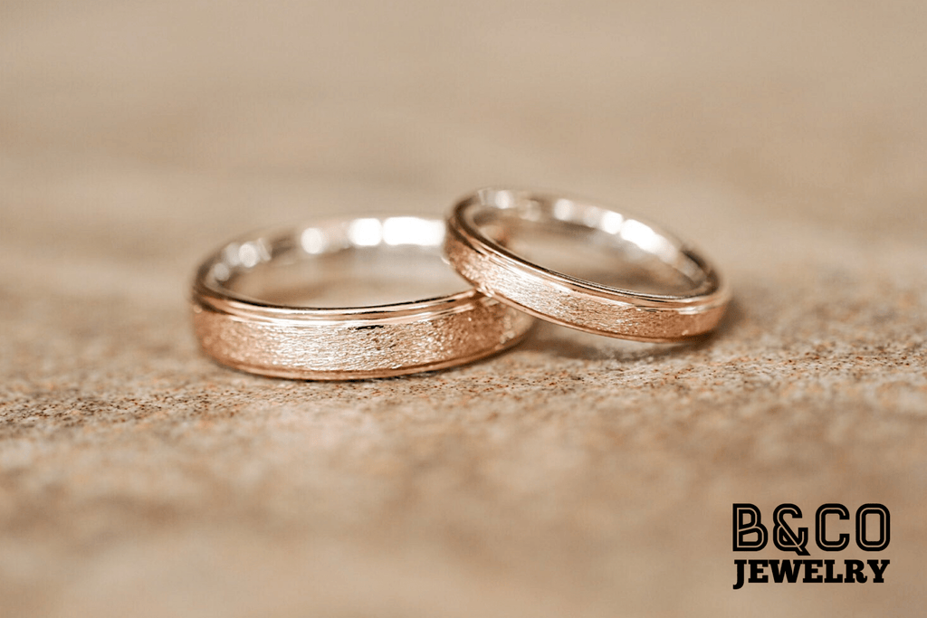 B&Co Jewelry Wedding Ring Miniatura Italia Two Tone Wedding Rings