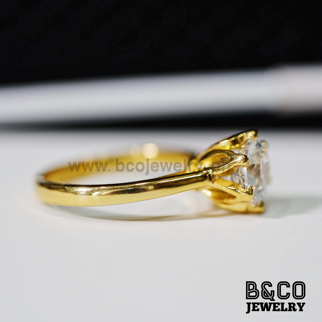1.5ct Lotus Engagement Ring - B&Co Jewelry