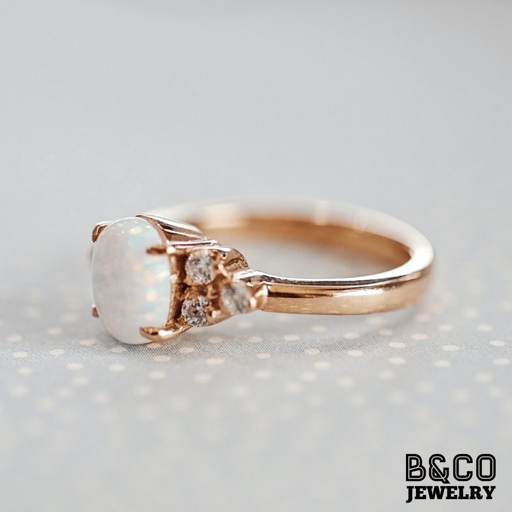 1.5ct Montmartre Opal Engagement Ring - B&Co Jewelry