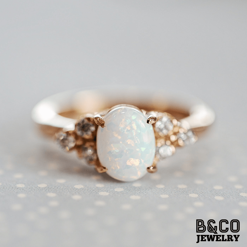 1.5ct Montmartre Opal Engagement Ring - B&Co Jewelry