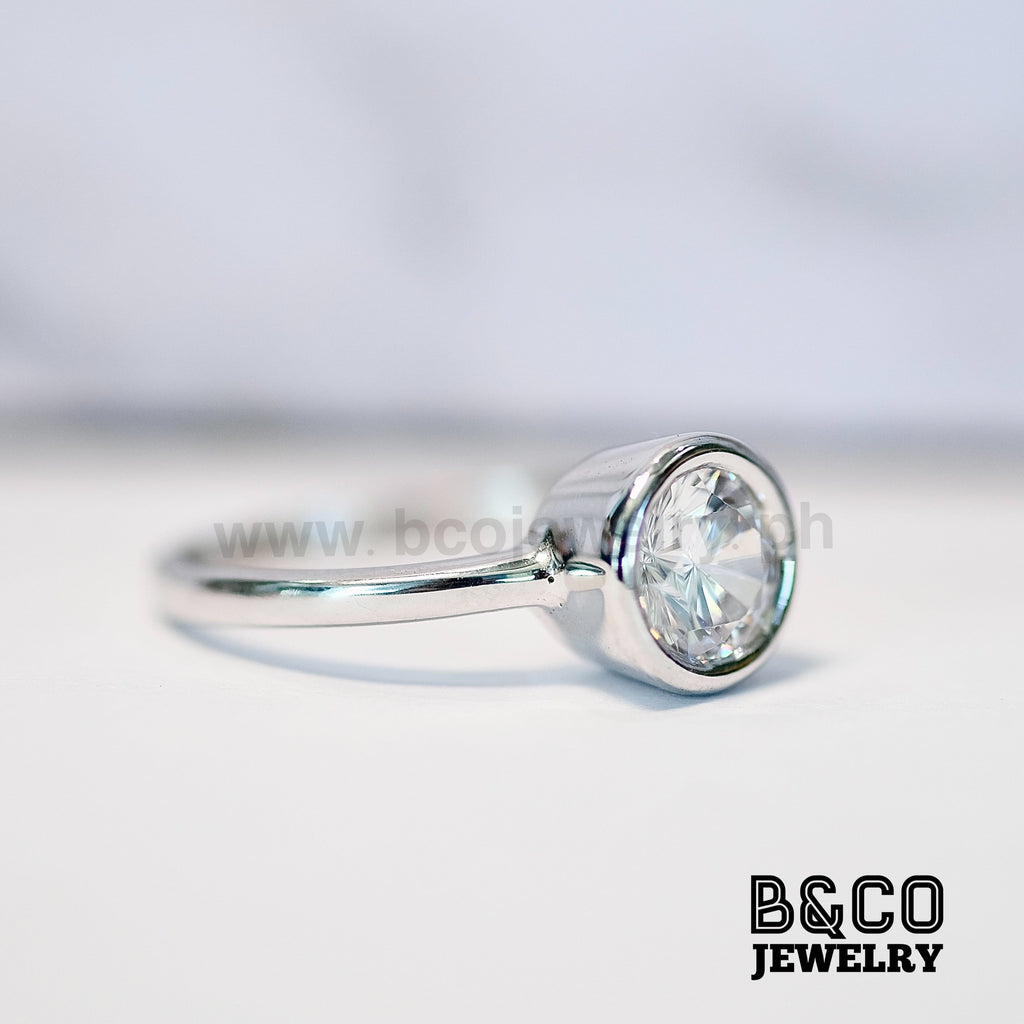 1ct Bergamo Solitaire Engagement Ring - B&Co Jewelry