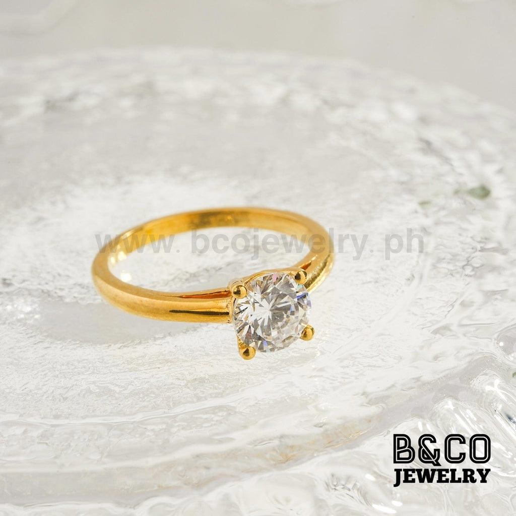 1ct Classic Solitaire Engagement Ring (Semi Machine Made) - B&Co Jewelry