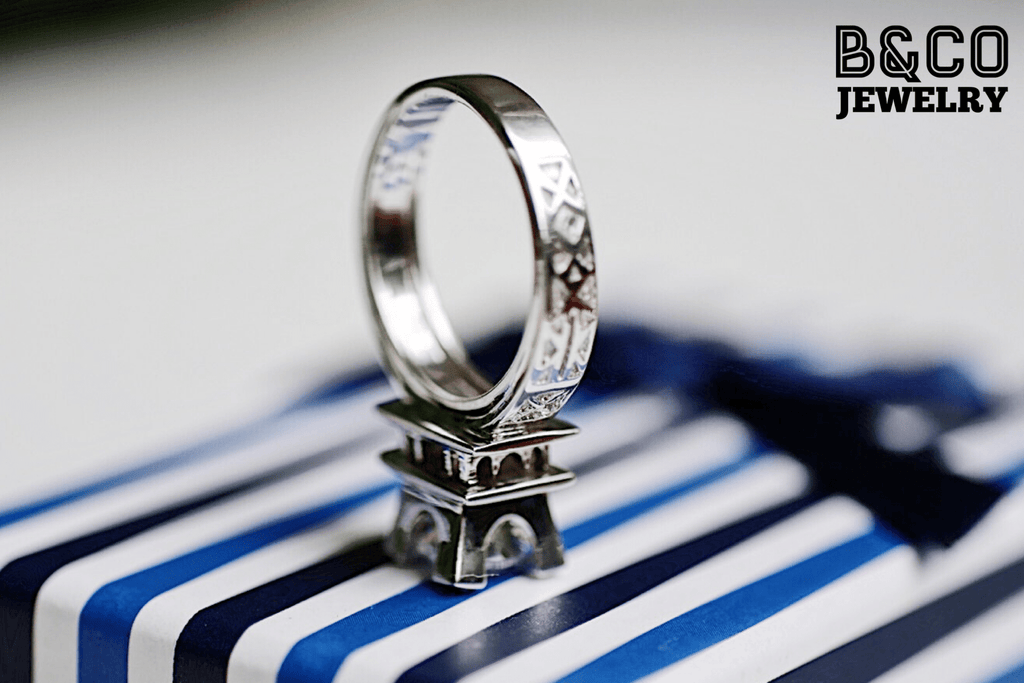 1ct Eiffel Tower Engagement Ring - B&Co Jewelry