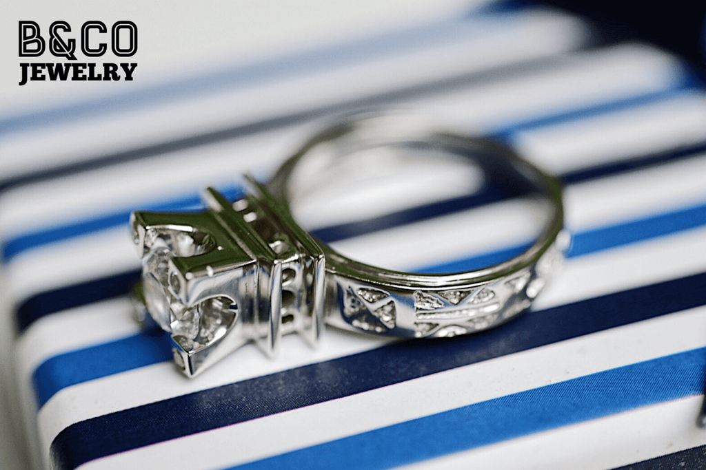 1ct Eiffel Tower Engagement Ring - B&Co Jewelry