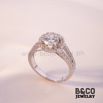 1ct Helsinki Halo Engagement Ring - B&Co Jewelry