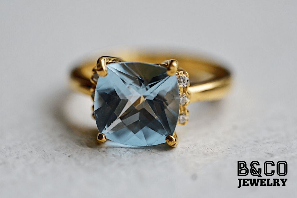 3ct Basque Gemstone Engagement Ring - B&Co Jewelry
