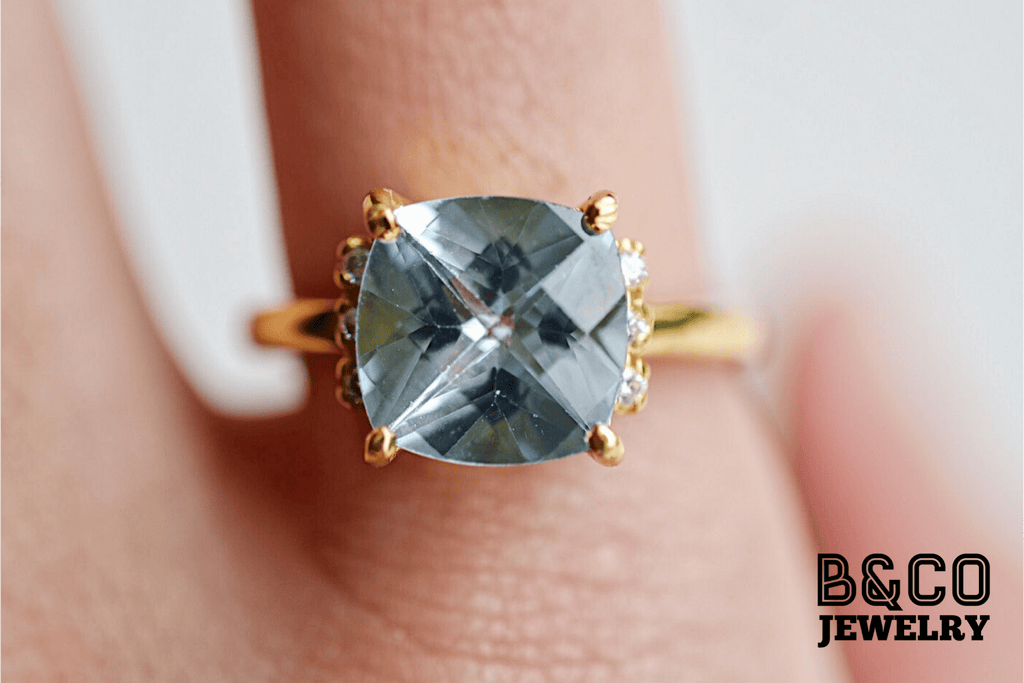 3ct Basque Gemstone Engagement Ring - B&Co Jewelry