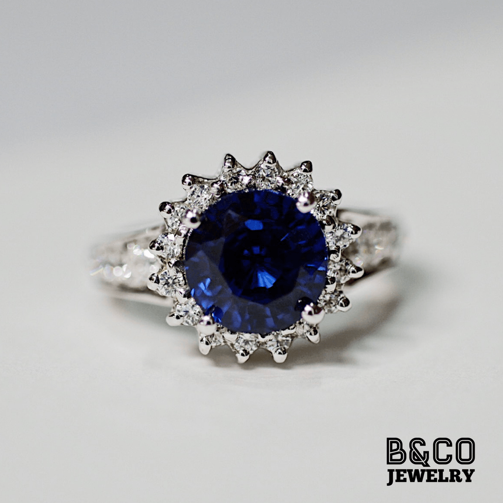 3ct Zernez Gemstone Engagement Ring - B&Co Jewelry