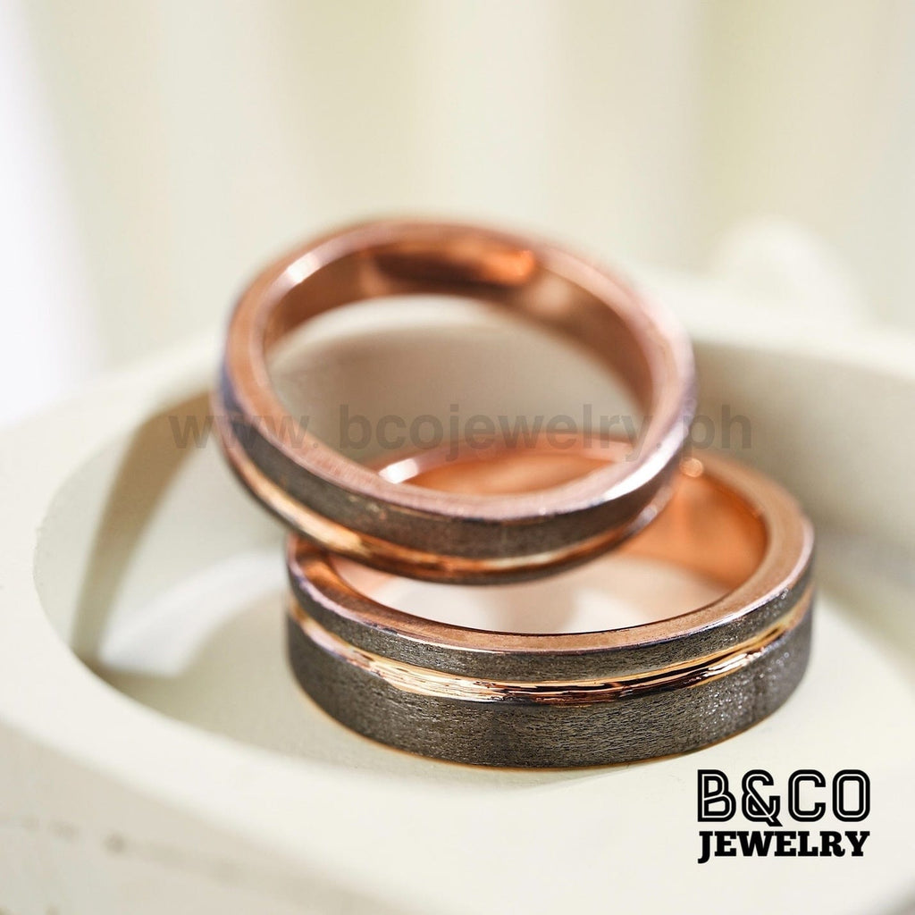Arcadia Code Black Wedding Rings - B&Co Jewelry