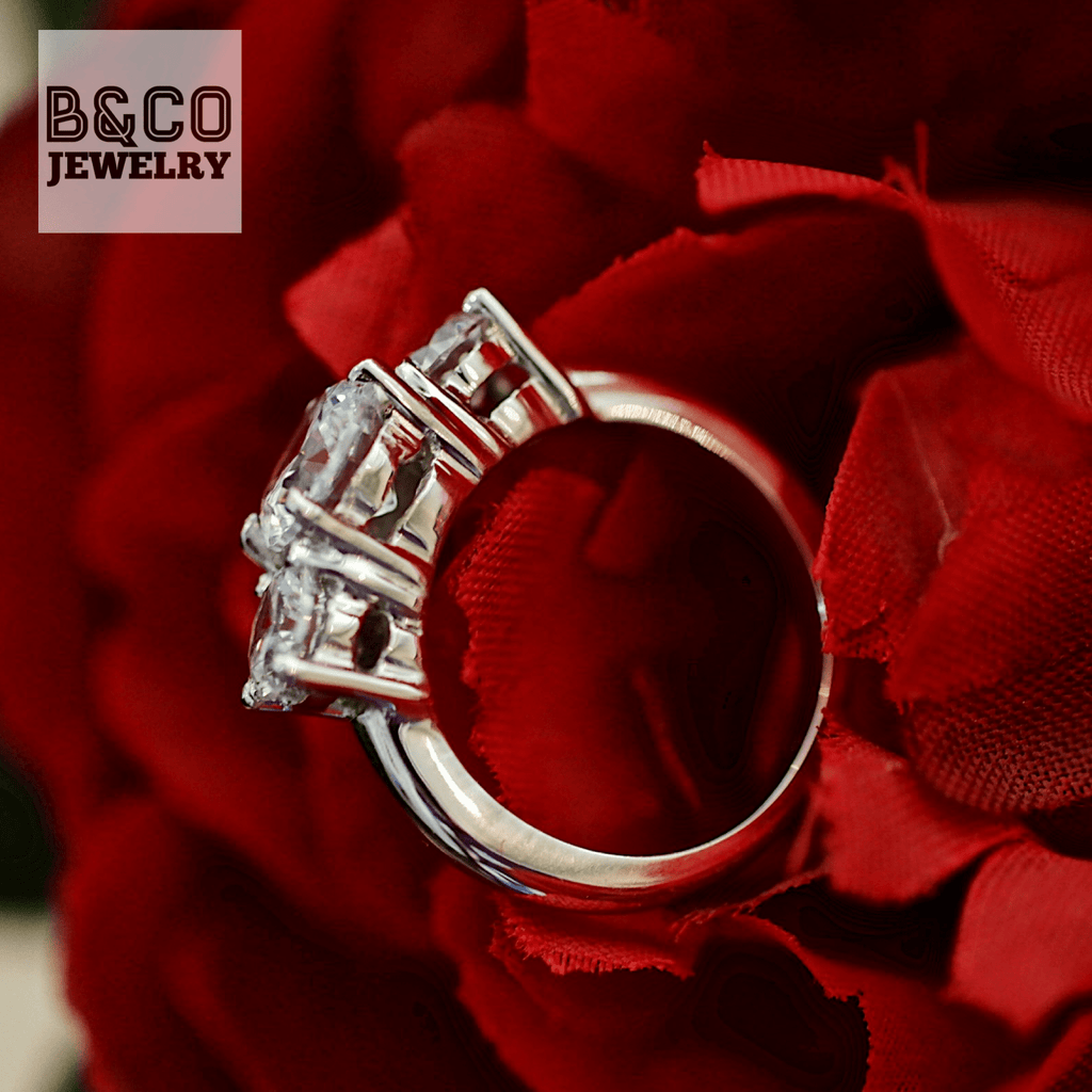 B&Co Jewelry Engagement Ring 1.5ct Bordeaux Engagement Ring