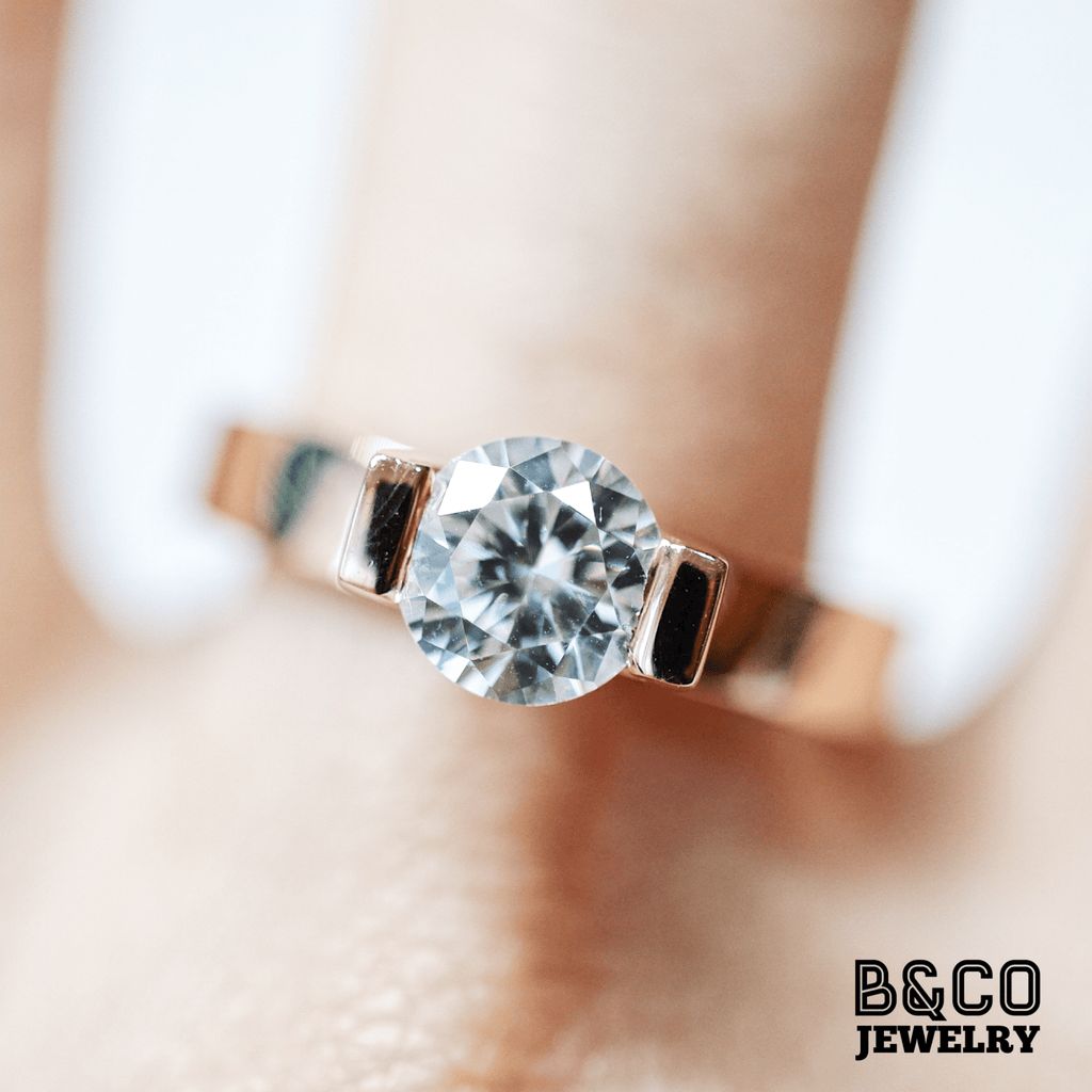B&Co Jewelry Engagement Ring 1.5ct Cavtat Engagement Ring