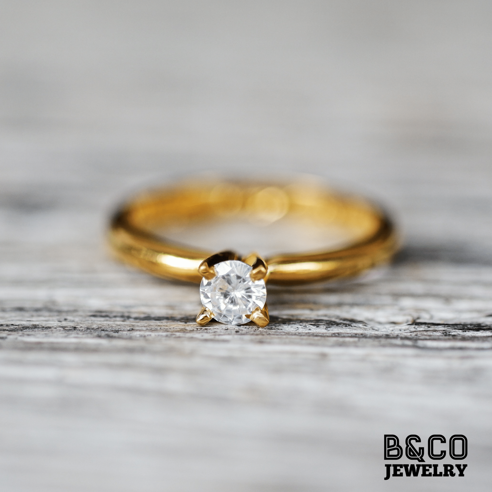 Solid Gold Round Moissanite Engagement Ring, 3.5mm Width Band Promise Ring,  Bridal Ring, Art Deco Ring, Anniversary/ Birthday Gift for Woman - Etsy