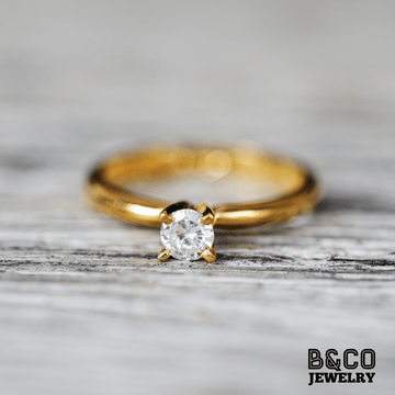 B&Co Jewelry Engagement Ring .30ct Solitaire Engagement Ring