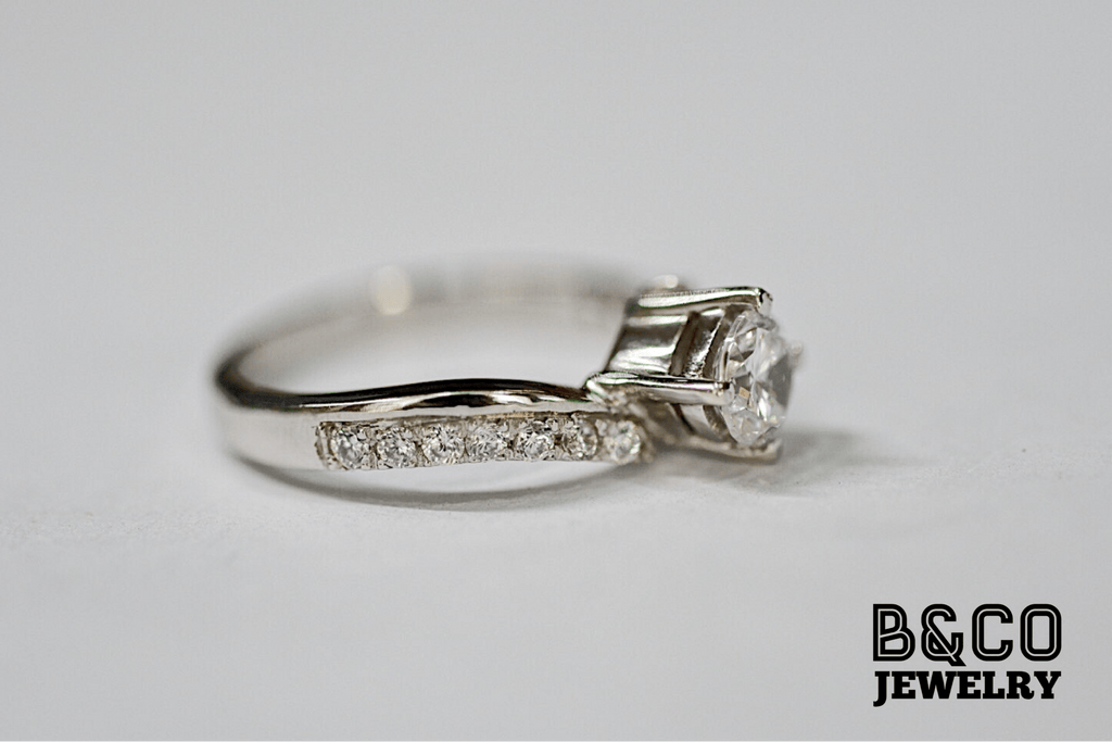 B&Co Jewelry Engagement Ring .50ct Aristi Twisted Engagement Ring