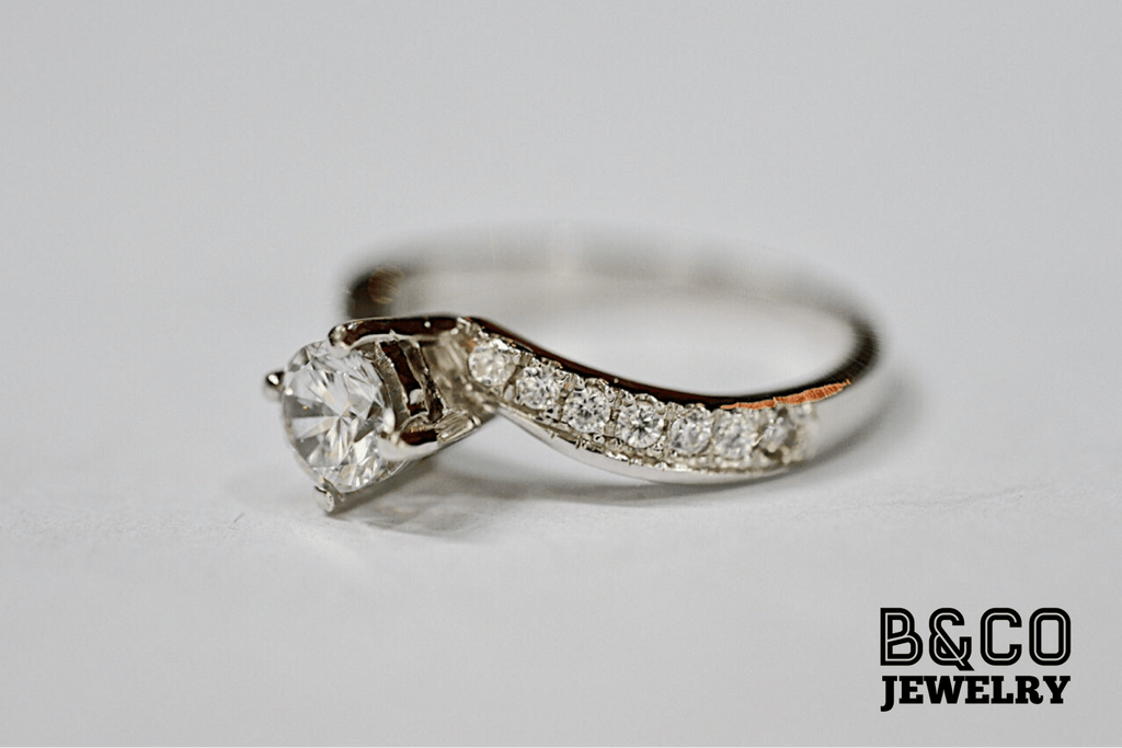 B&Co Jewelry Engagement Ring .50ct Aristi Twisted Engagement Ring