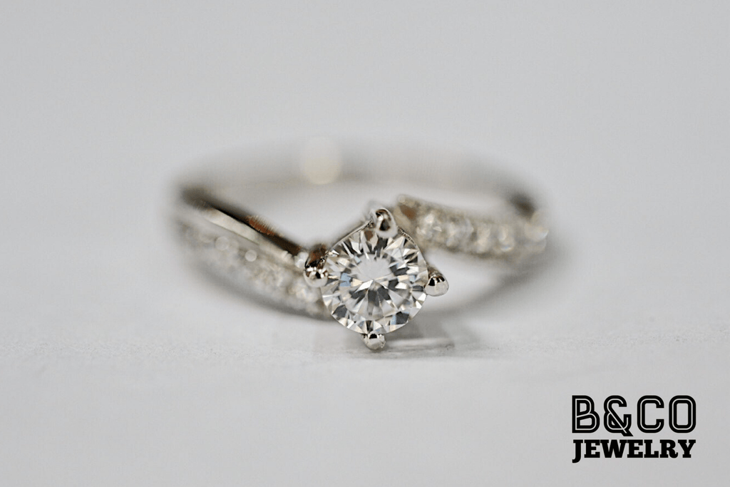 B&Co Jewelry Engagement Ring .50ct Aristi Twisted Engagement Ring