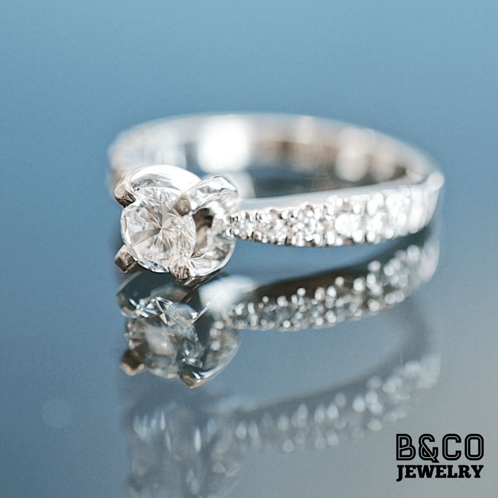 B&Co Jewelry Engagement Ring .50ct Sforza Engagement Ring