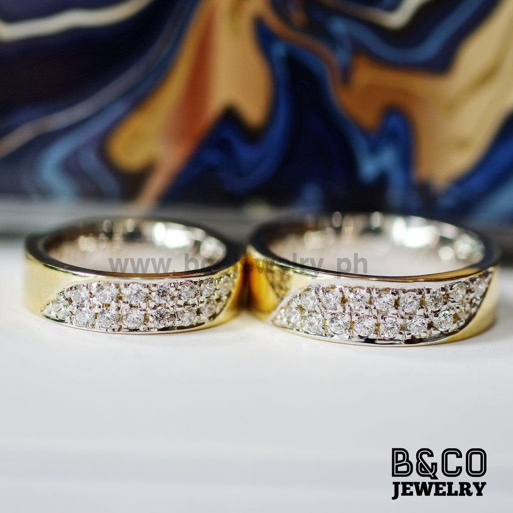 Erice Two Tone Wedding Rings - B&Co Jewelry