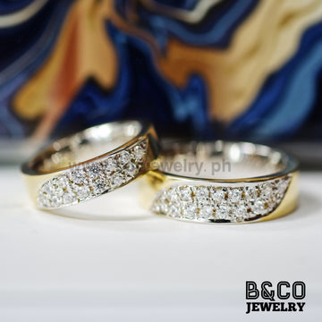 Erice Two Tone Wedding Rings - B&Co Jewelry