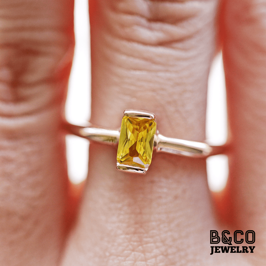 B&Co Jewelry Gemstone Ring .50ct Giralda Ring