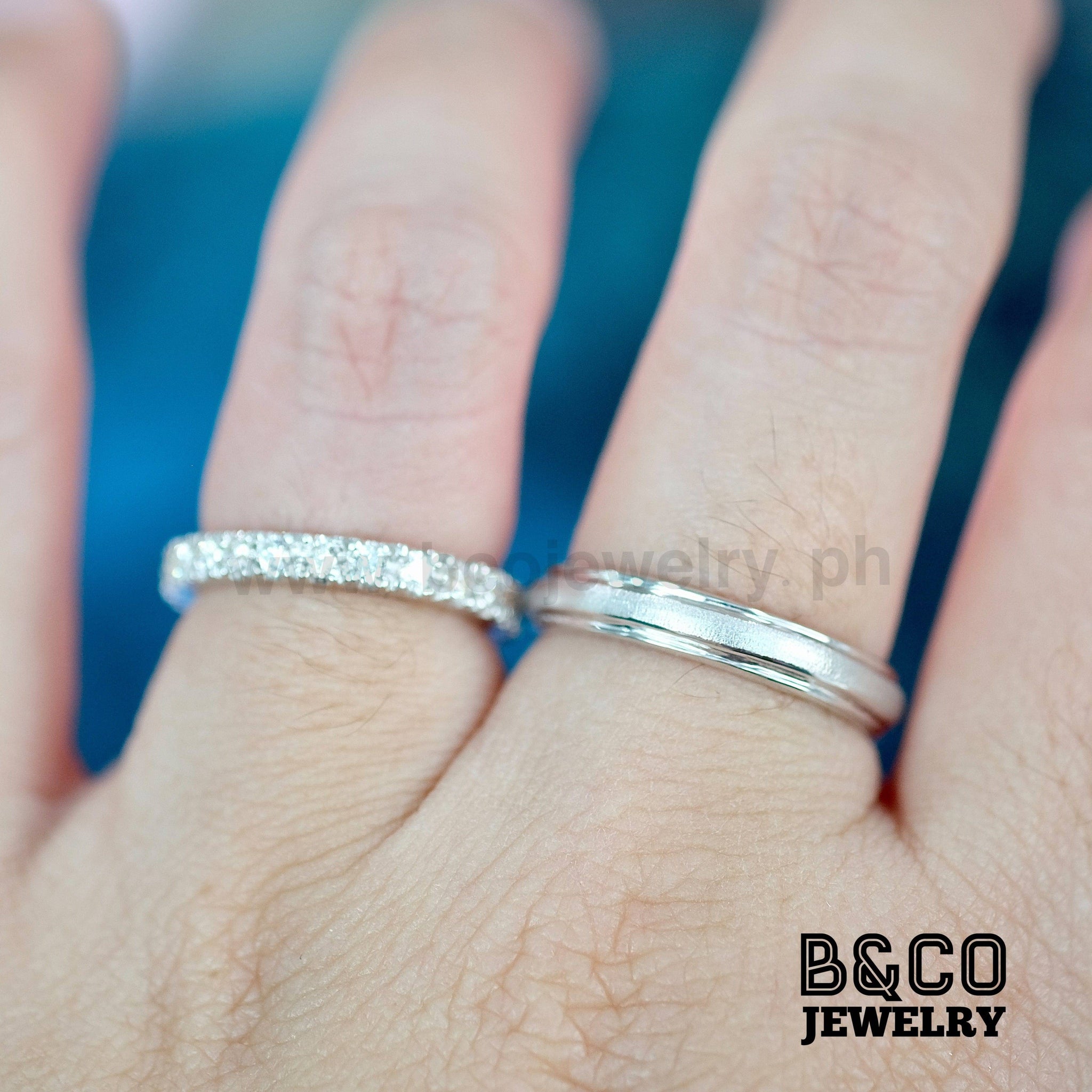Minimalist Duo Wedding Rings B&Co Jewelry