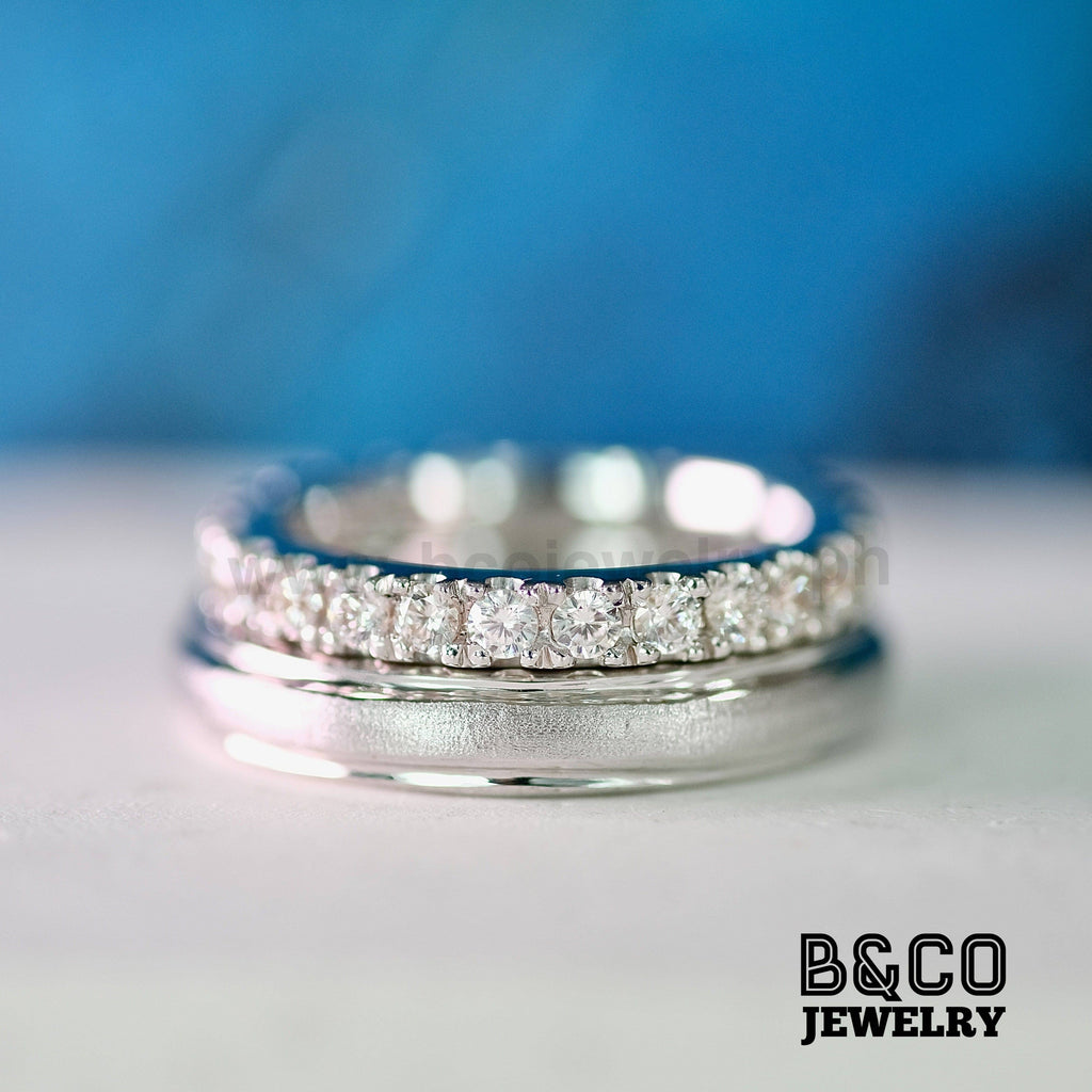 Minimalist Duo Wedding Rings - B&Co Jewelry