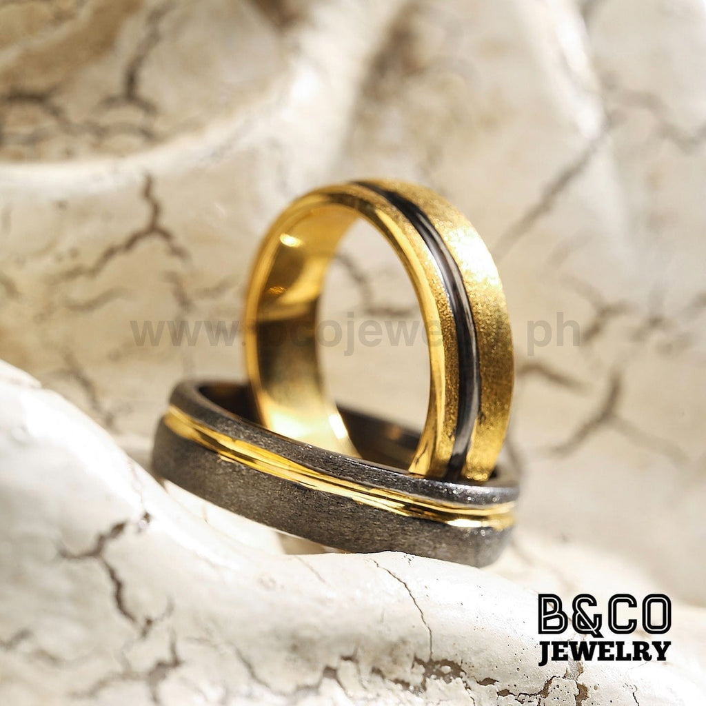 Olympus Code Black Wedding Rings - B&Co Jewelry