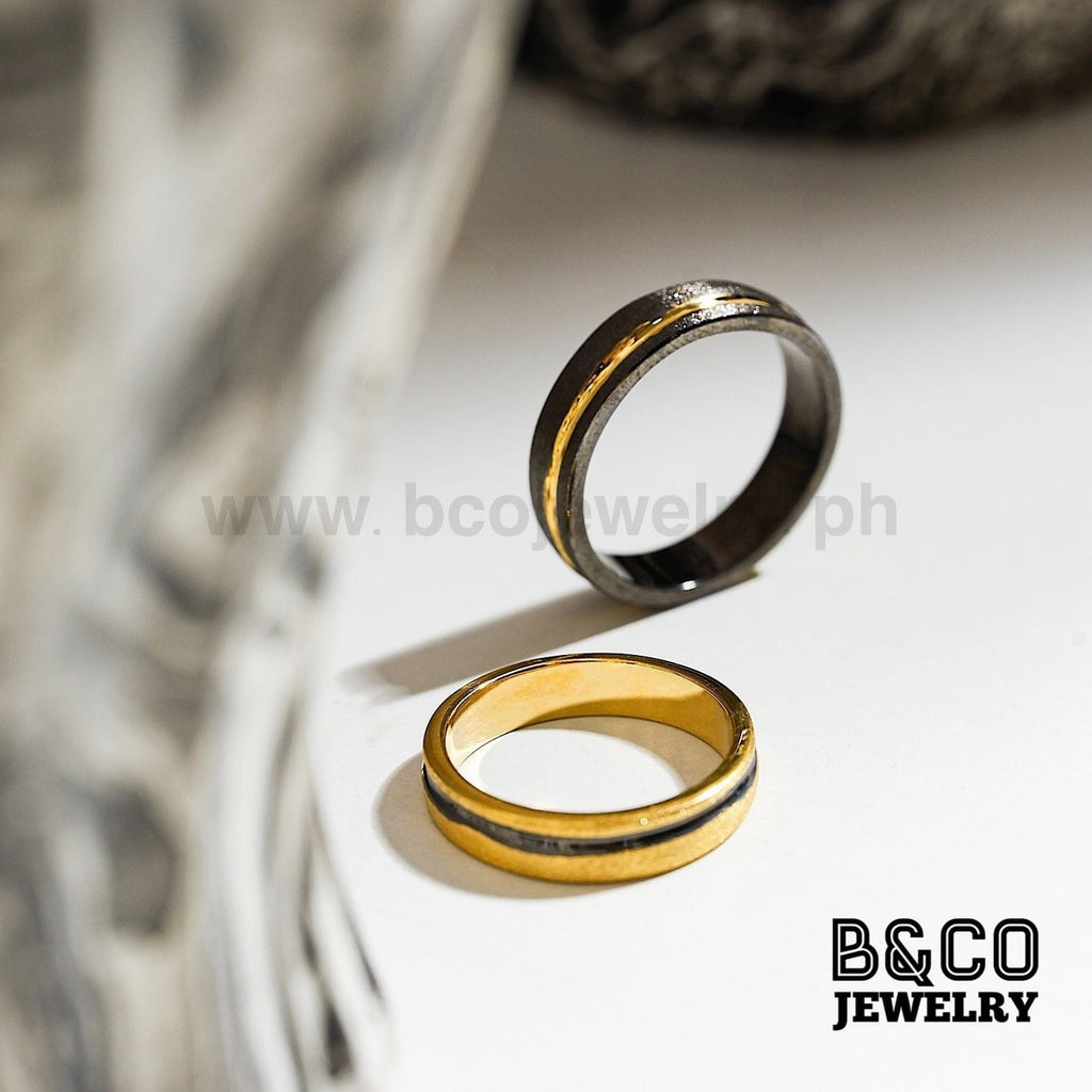 Olympus Code Black Wedding Rings - B&Co Jewelry