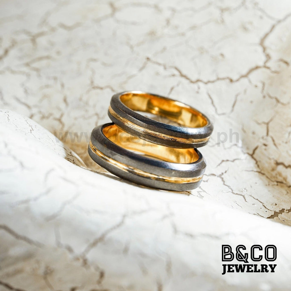 Sparta Code Black Wedding Rings - B&Co Jewelry