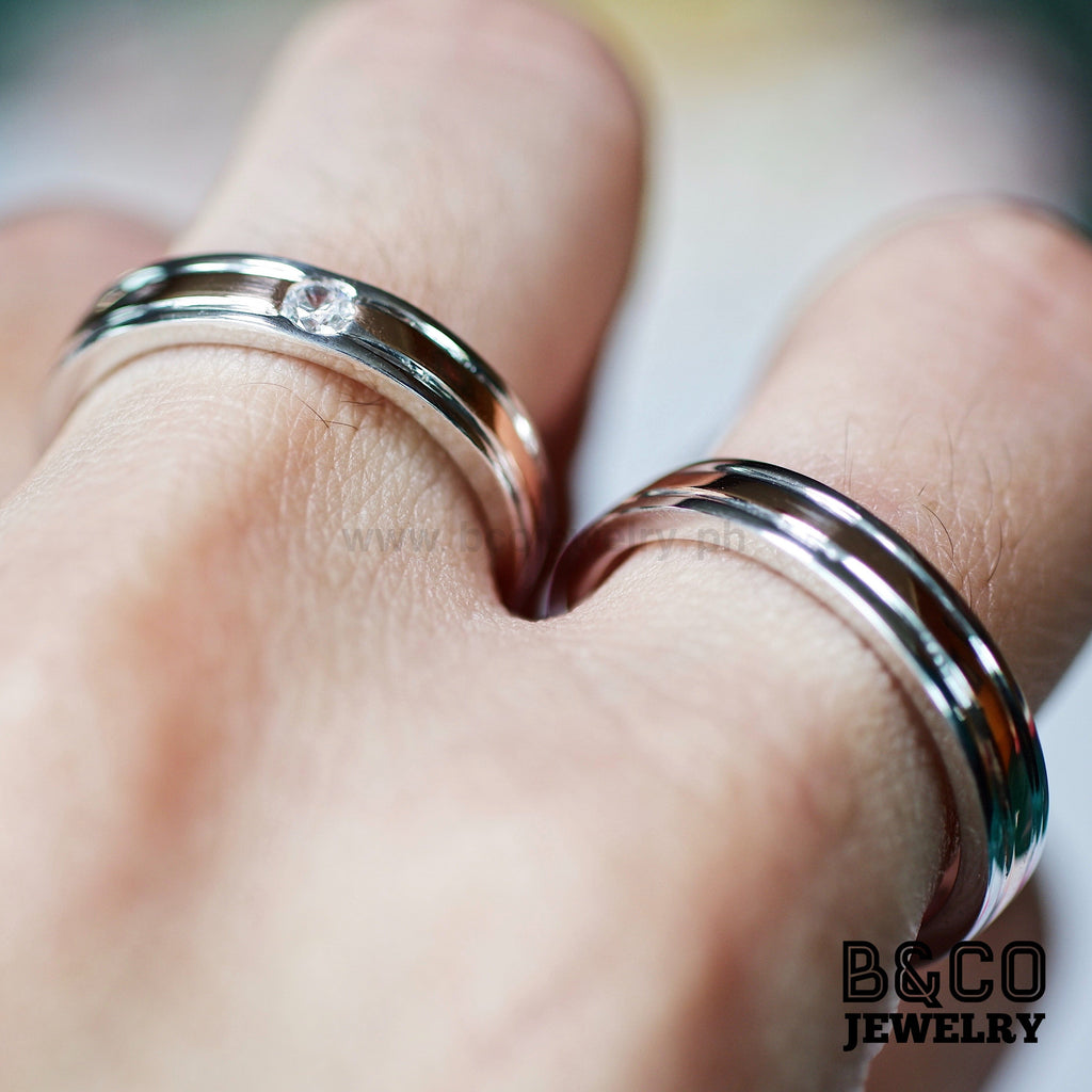 Tallinn Two Tone Wedding Rings - B&Co Jewelry