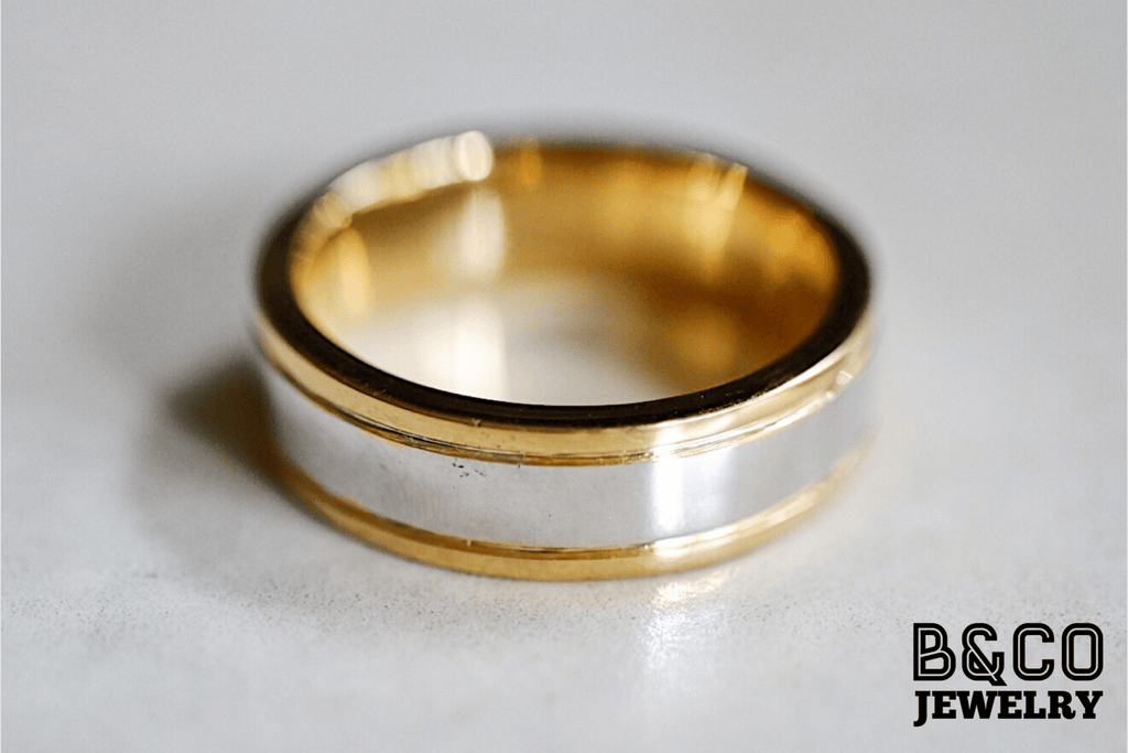 B&Co Jewelry Wedding Ring Algarve Two Tone Wedding Rings