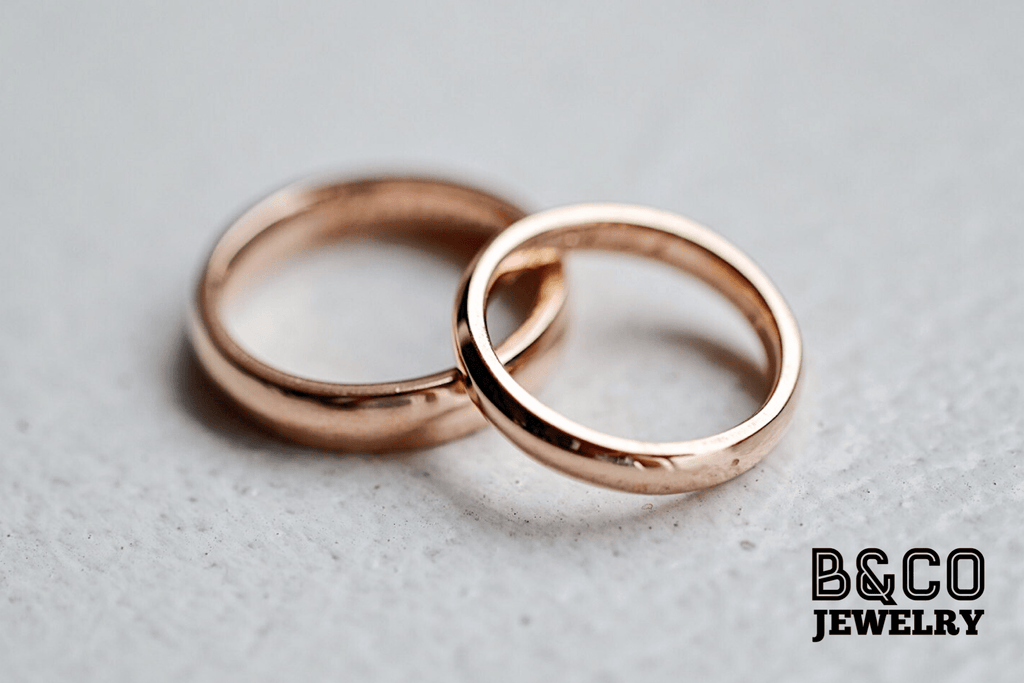 B&Co Jewelry Wedding Ring Classic Plain Wedding Rings