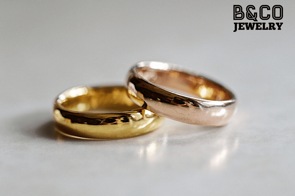 B&Co Jewelry Wedding Ring Classic Plain Wedding Rings