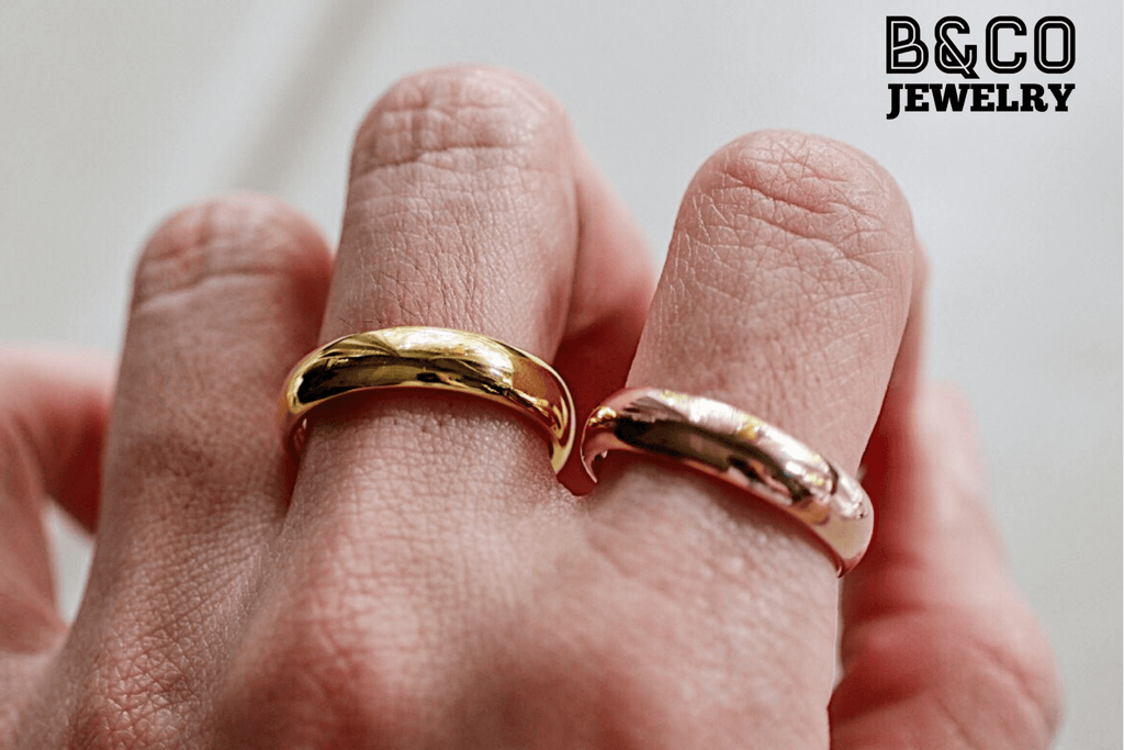 B&Co Jewelry Wedding Ring Classic Plain Wedding Rings