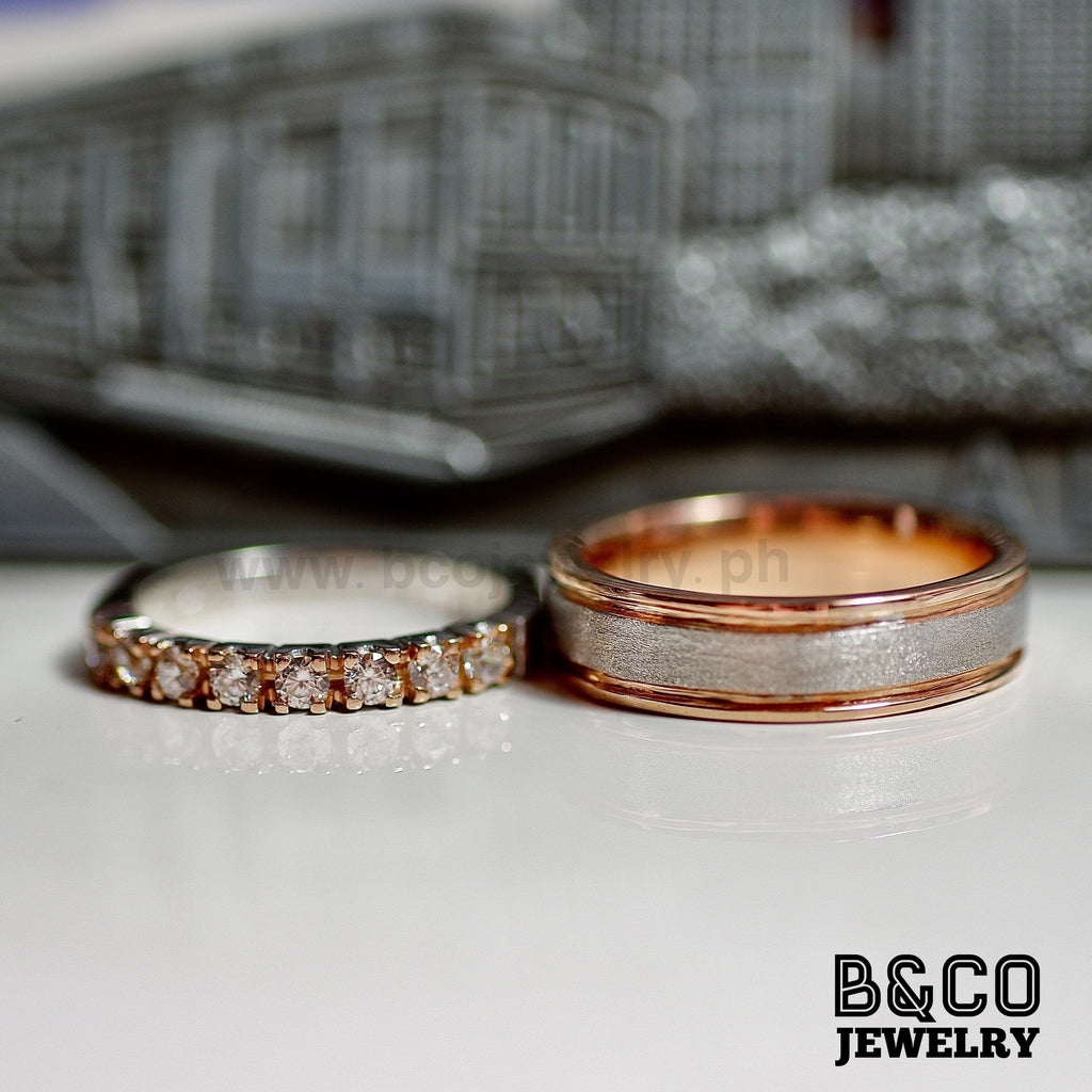 B&Co Jewelry Wedding Ring Salzburg Two Tone Wedding Rings