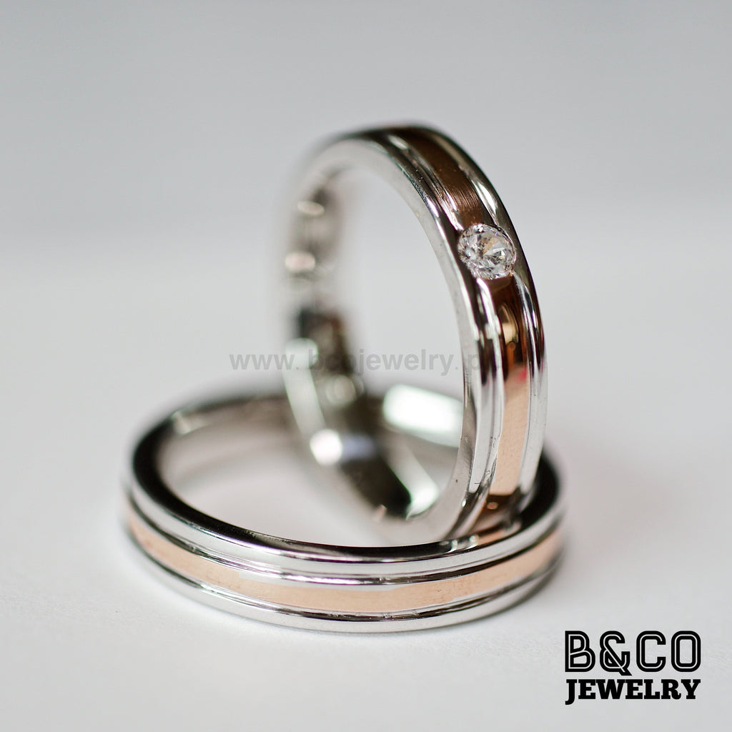 B&Co Jewelry Wedding Ring Tallinn Two Tone Wedding Rings