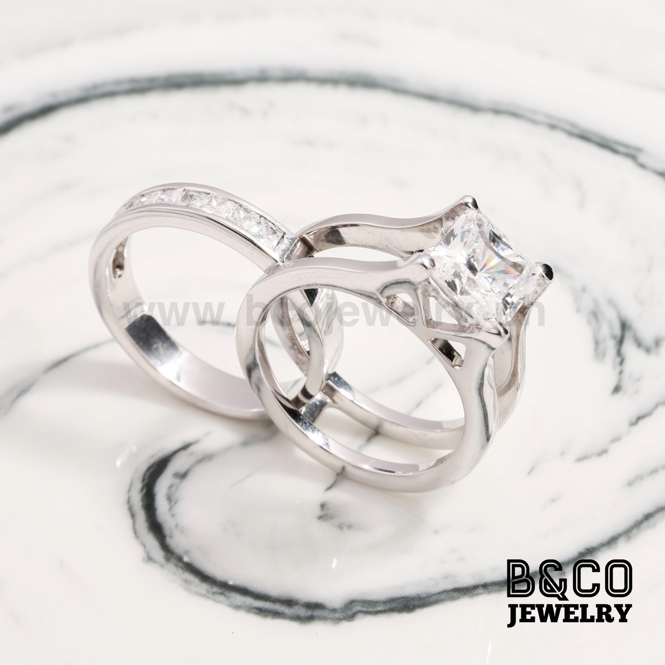Naples Engagement Ring Enhancer Set - B&Co Jewelry