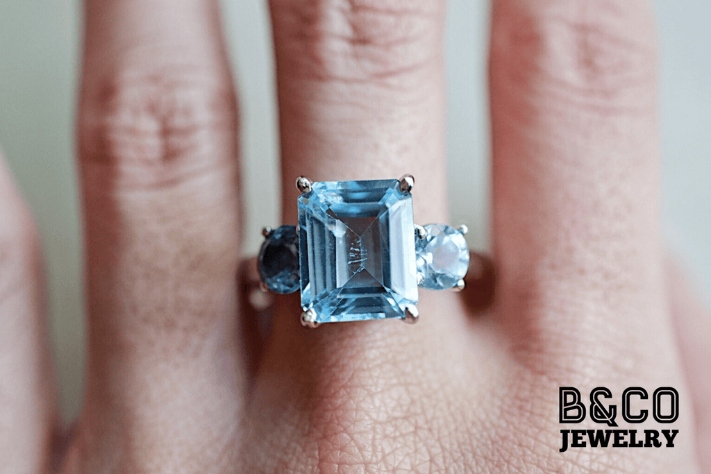 B&Co Jewelry Gemstone Ring 5ct Veneto Gemstone Engagement Ring