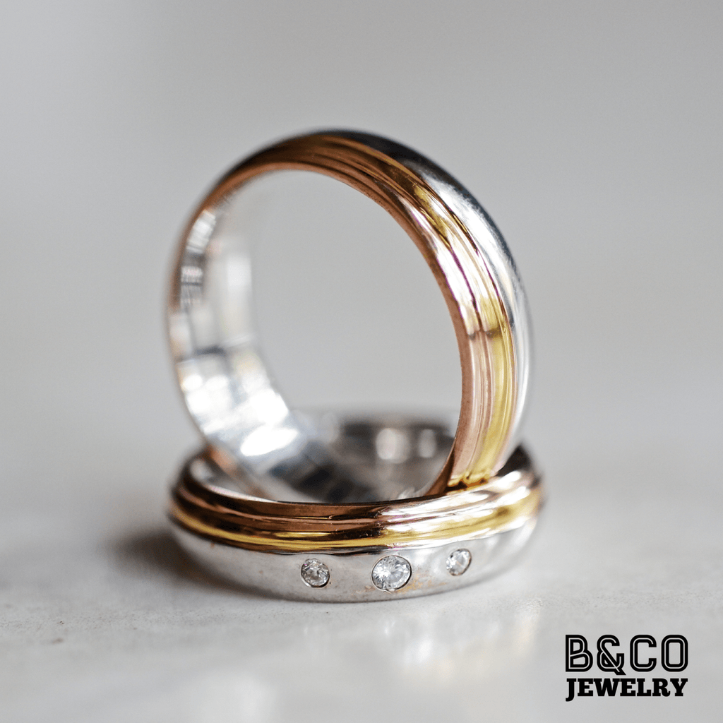 B&Co Jewelry Wedding Ring Bratislava Three Tone Wedding Rings