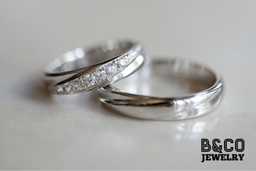 B&Co Jewelry Wedding Ring Burgundy Wedding Rings