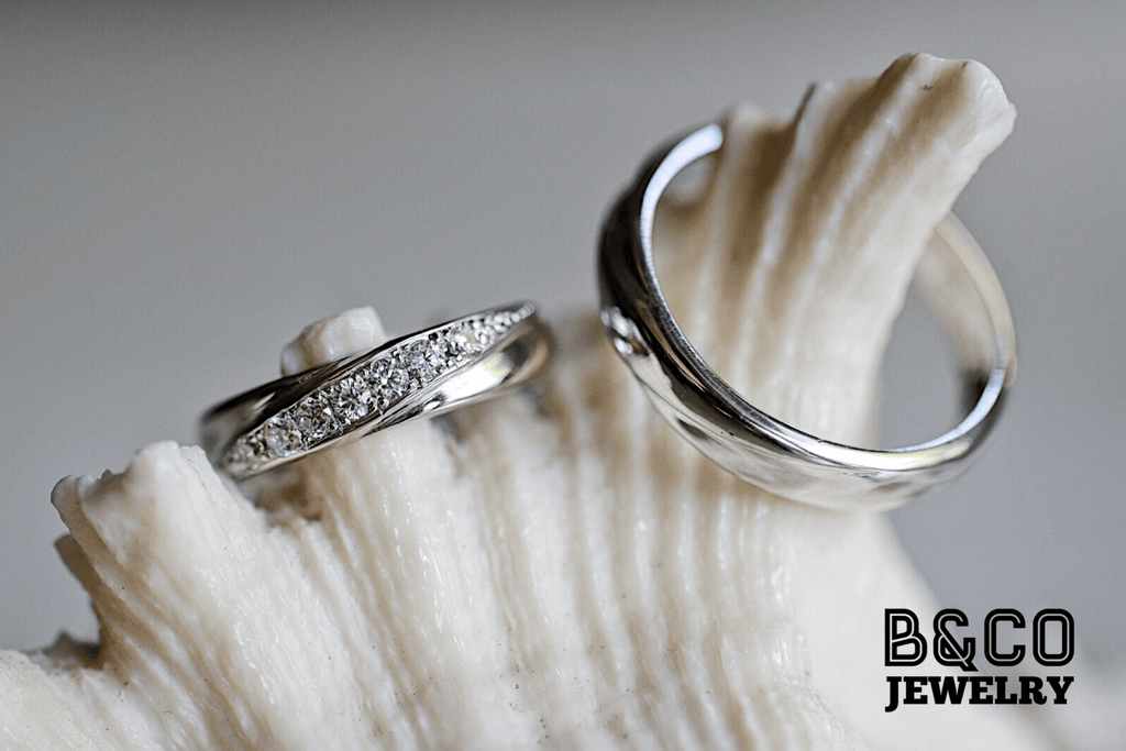 B&Co Jewelry Wedding Ring Burgundy Wedding Rings