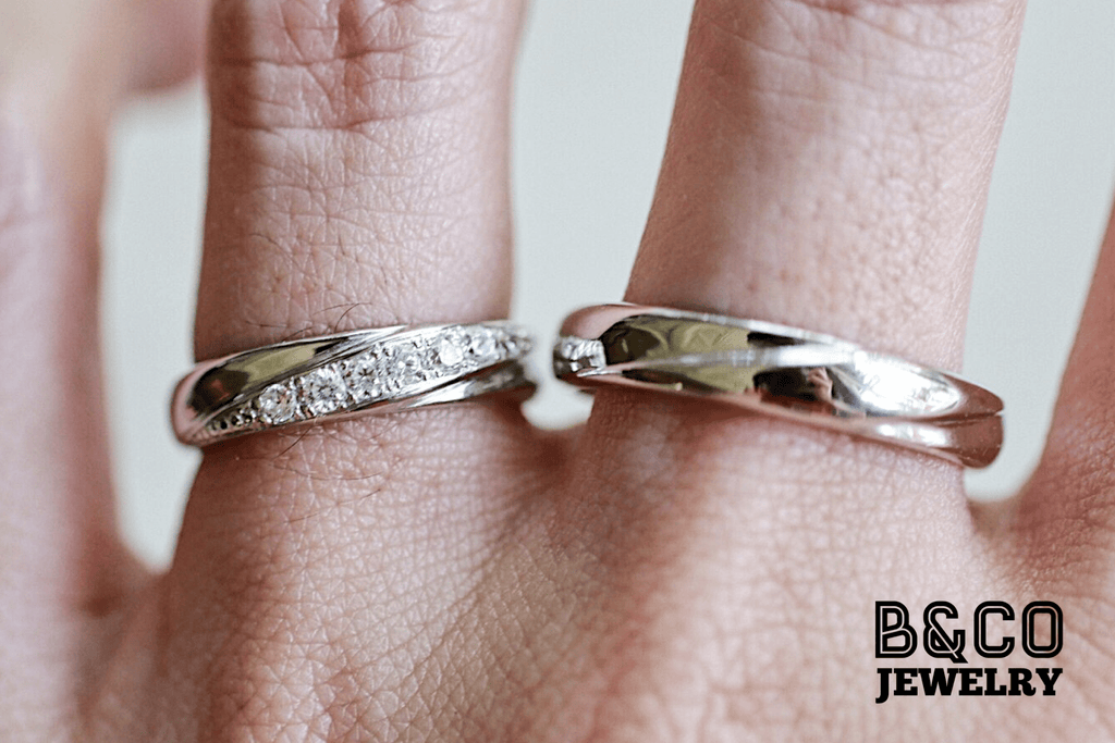 B&Co Jewelry Wedding Ring Burgundy Wedding Rings