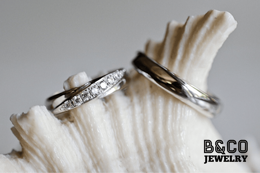 B&Co Jewelry Wedding Ring Burgundy Wedding Rings