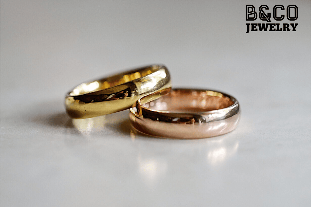 B&Co Jewelry Wedding Ring Classic Plain Wedding Rings