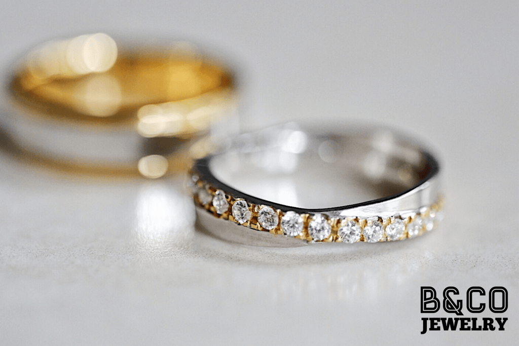B&Co Jewelry Wedding Ring Algarve Two Tone Wedding Rings