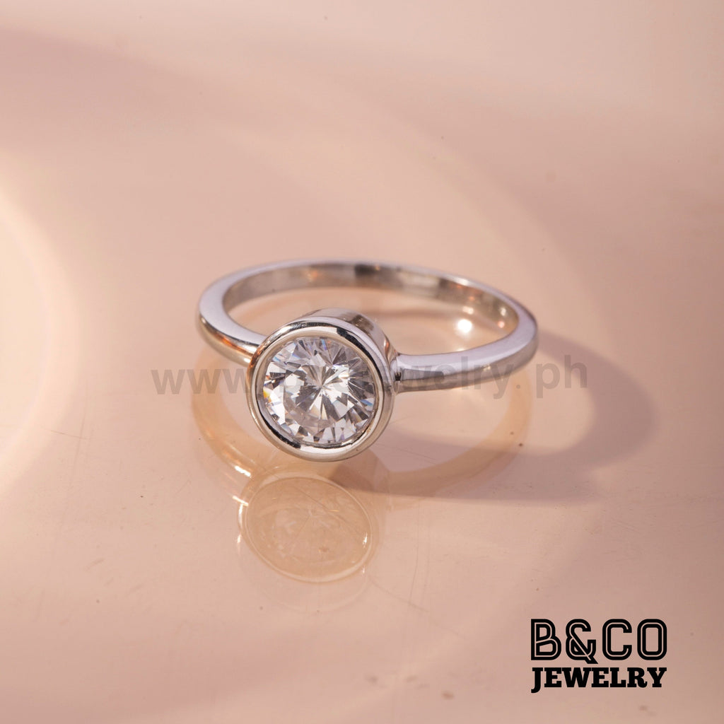 B&Co Jewelry Engagement Ring 1ct Bergamo Solitaire Engagement Ring