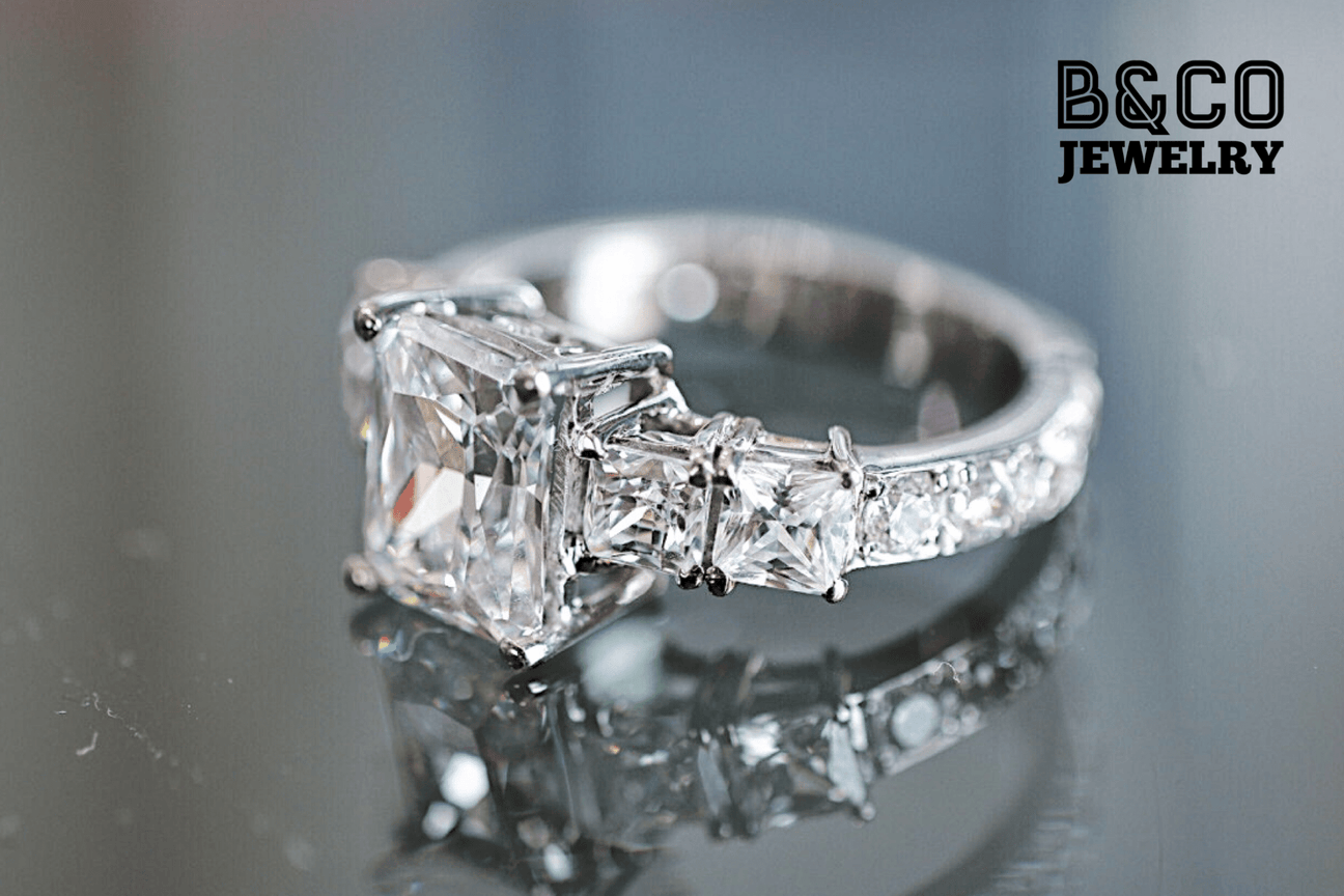 B&Co Jewelry Engagement Ring 3ct Picasso Engagement Ring