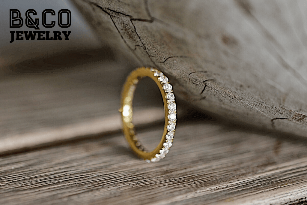 B&Co Jewelry Eternity Ring 2mm Eternity Ring Signity Stone